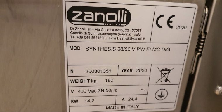 HORNO a tunel Zanolli Synthesis 08/50