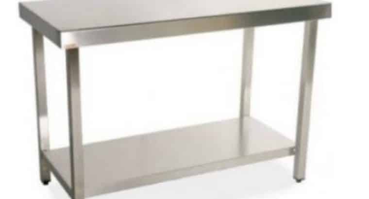Mesa inox fondo 1200 mm con estante