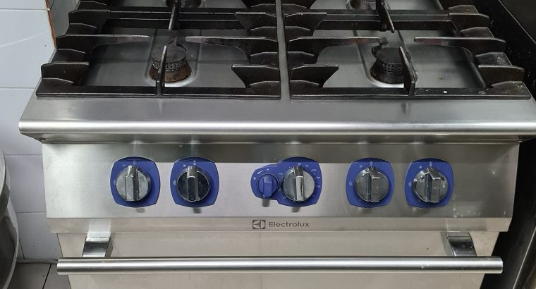 Cocina a gas con horno electrolux