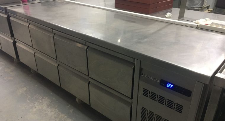 MESA FRÍA REFRIGERACIÓN CON FREGADERO