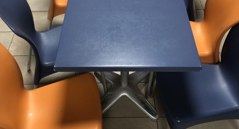 CONJUNTO 4 MESAS Y 16 SILLAS