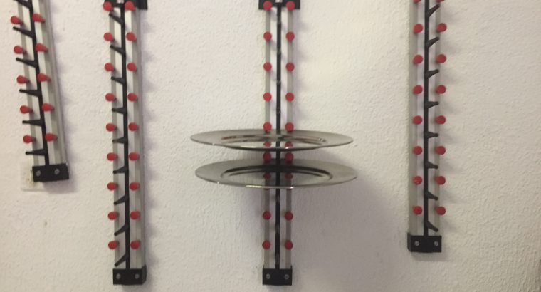 Columna de emplatado de pared 9 platos.