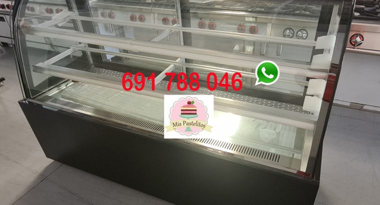 Vitrina pastelera cristal curvo
