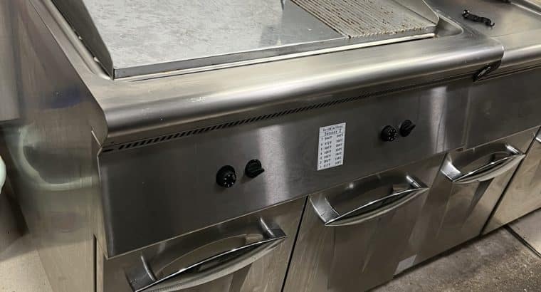 Plancha horno grill industrial