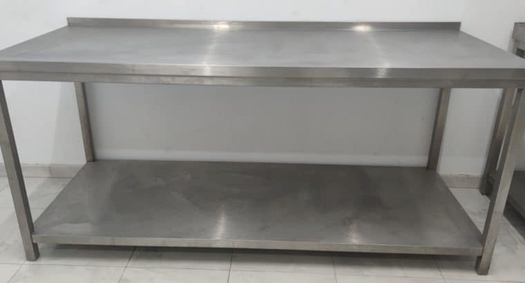 MESA DE TRABAJO ACERO INOXIDABLE