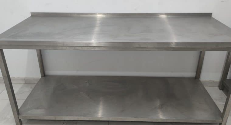 MESA DE TRABAJO ACERO INOXIDABLE