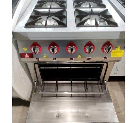 Cocina 4 Fuegos a Gas con Horno