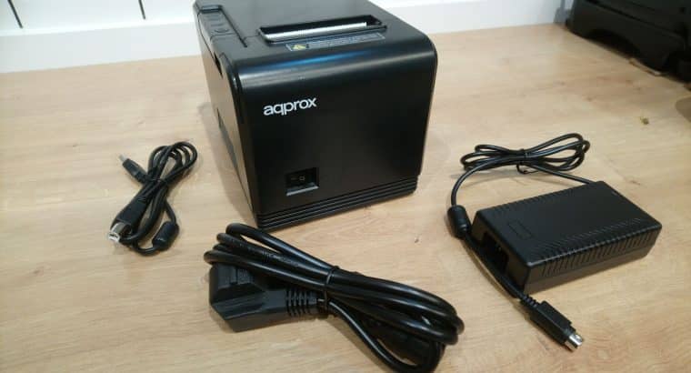 Approx APPPOS80AM – Impresora Térmica de Tickets, 200 mm/s, Papel 80 mm, Corte Automático y Manual, Negro