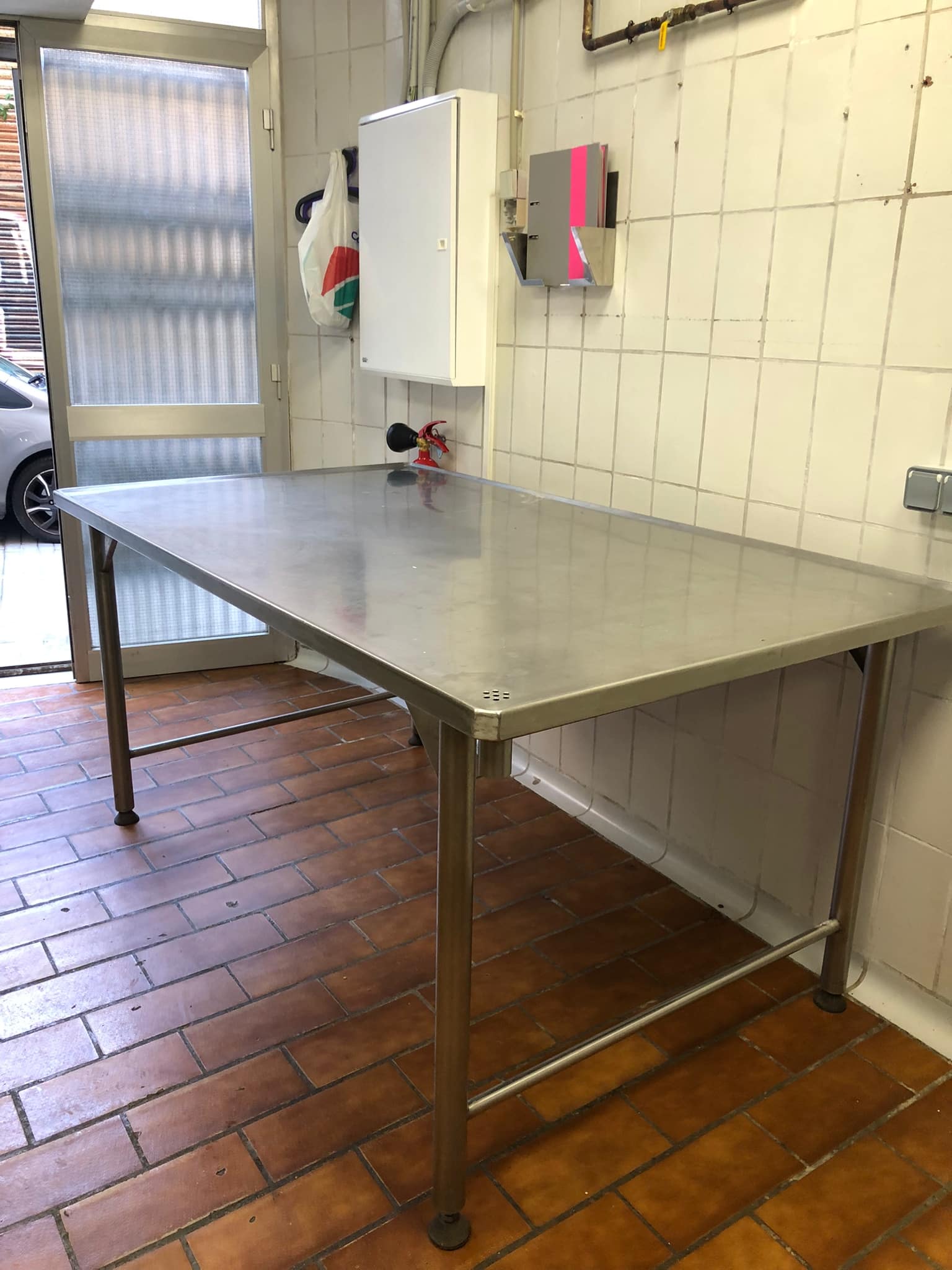 Mesa de trabajo de acero inoxidable