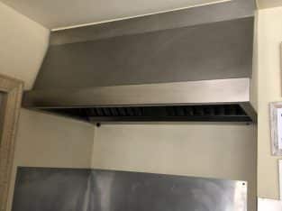 Campana extractora + placa de INOX