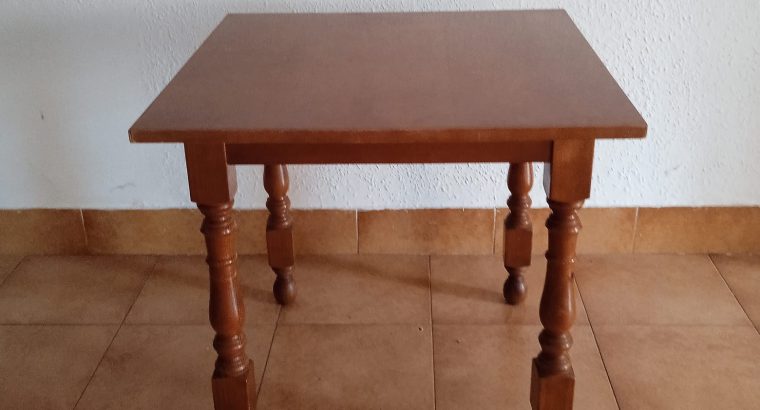 Mesa madera maciza 80x80cm