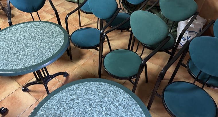 MESAS Y SILLAS CAFETERIA