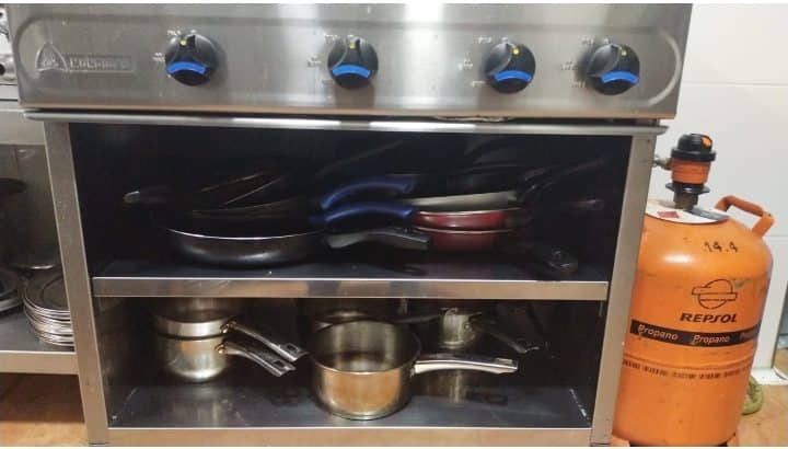 Fuego cocina industrial