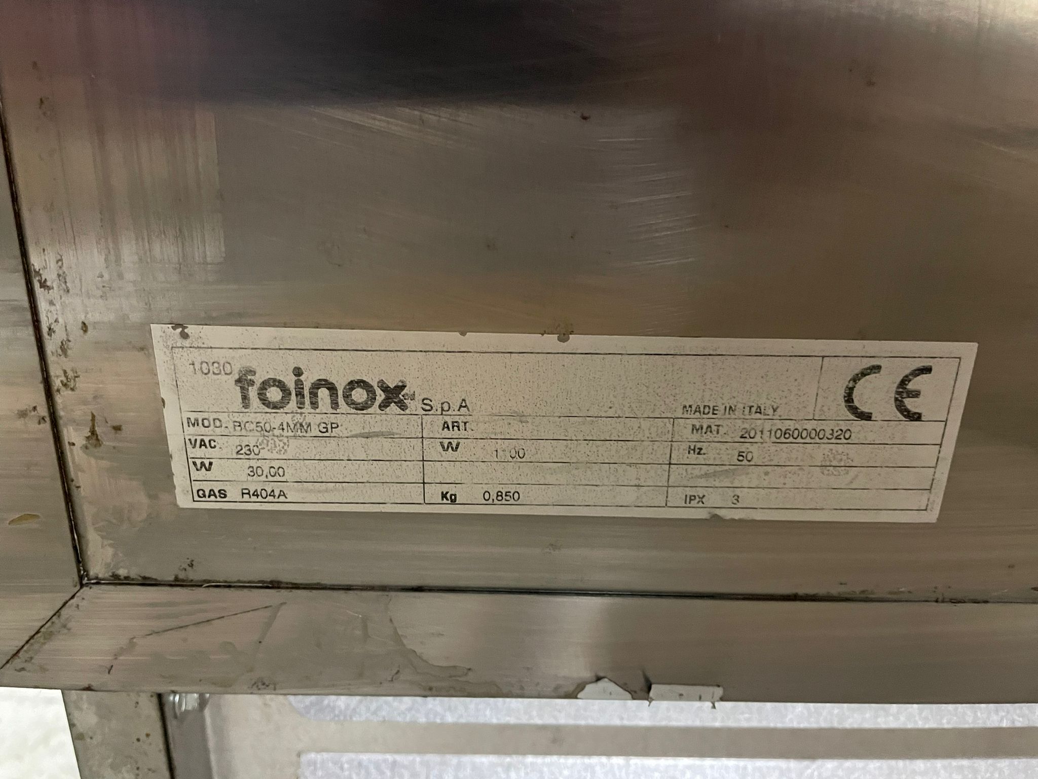 Abatidor de temperatura Foinox