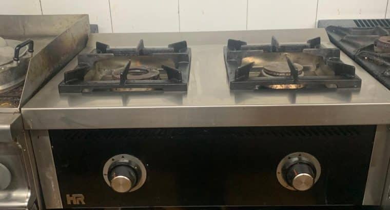 Cocina industrial a gas de sobremesa Fainca HR C2F600S para cocinas profesionales