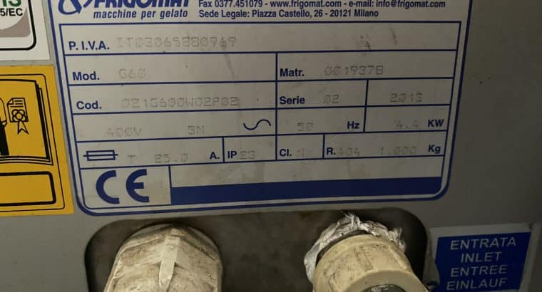 MANTECADORA FRIGOMAT G60