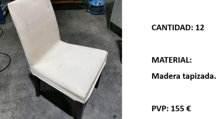 SILLA TAPIZADA MADERA