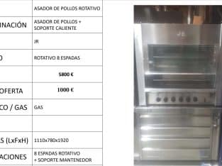 ASADOR DE POLLOS ROTATIVO 8 ESPADAS