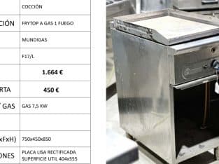 FRYTOP A GAS MUNDIGAS