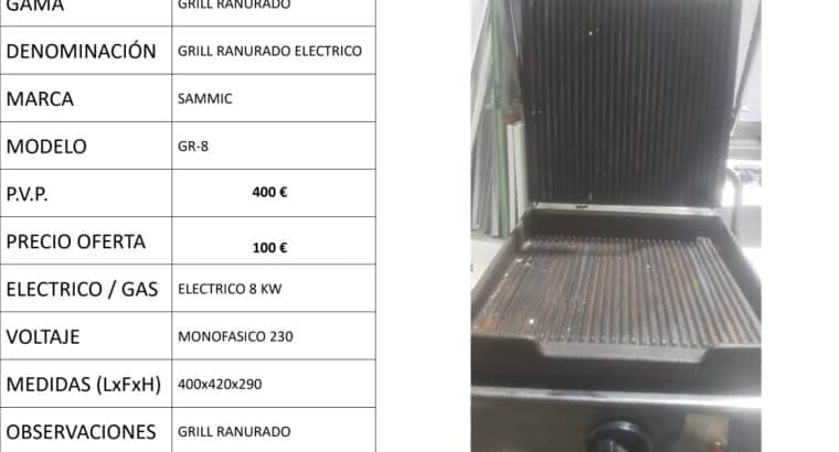 GRILL RANURADO SAMMIC