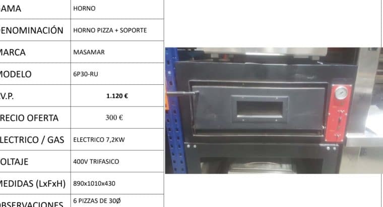 HORNO PIZZA MAS SOPORTE