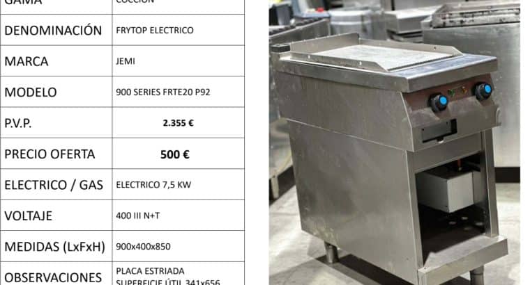 frytop Jemi Electrico