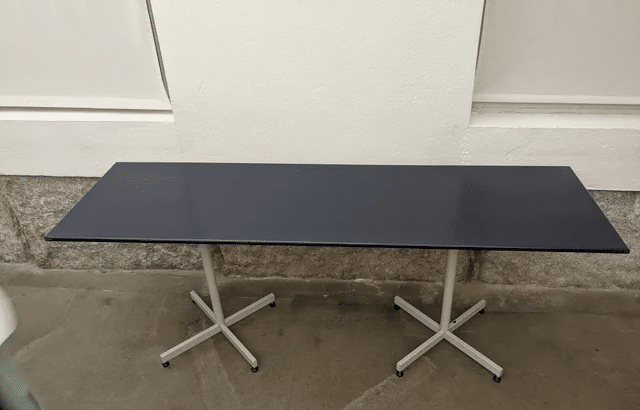 Mesa rectangular de 2 metros