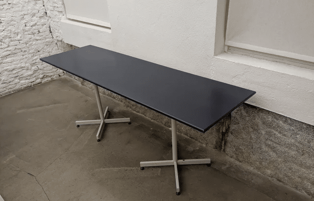 Mesa rectangular de 2 metros