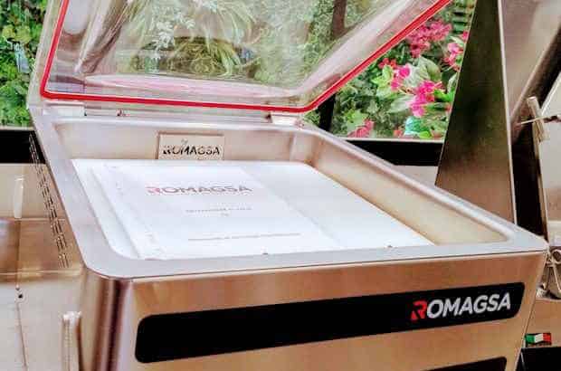 ENVASADORA AL VACÍO ROMAGSA CON GAS INERTE