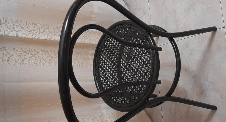 2 Juegos mesa metal/madera-8 sillas hierro bistrot