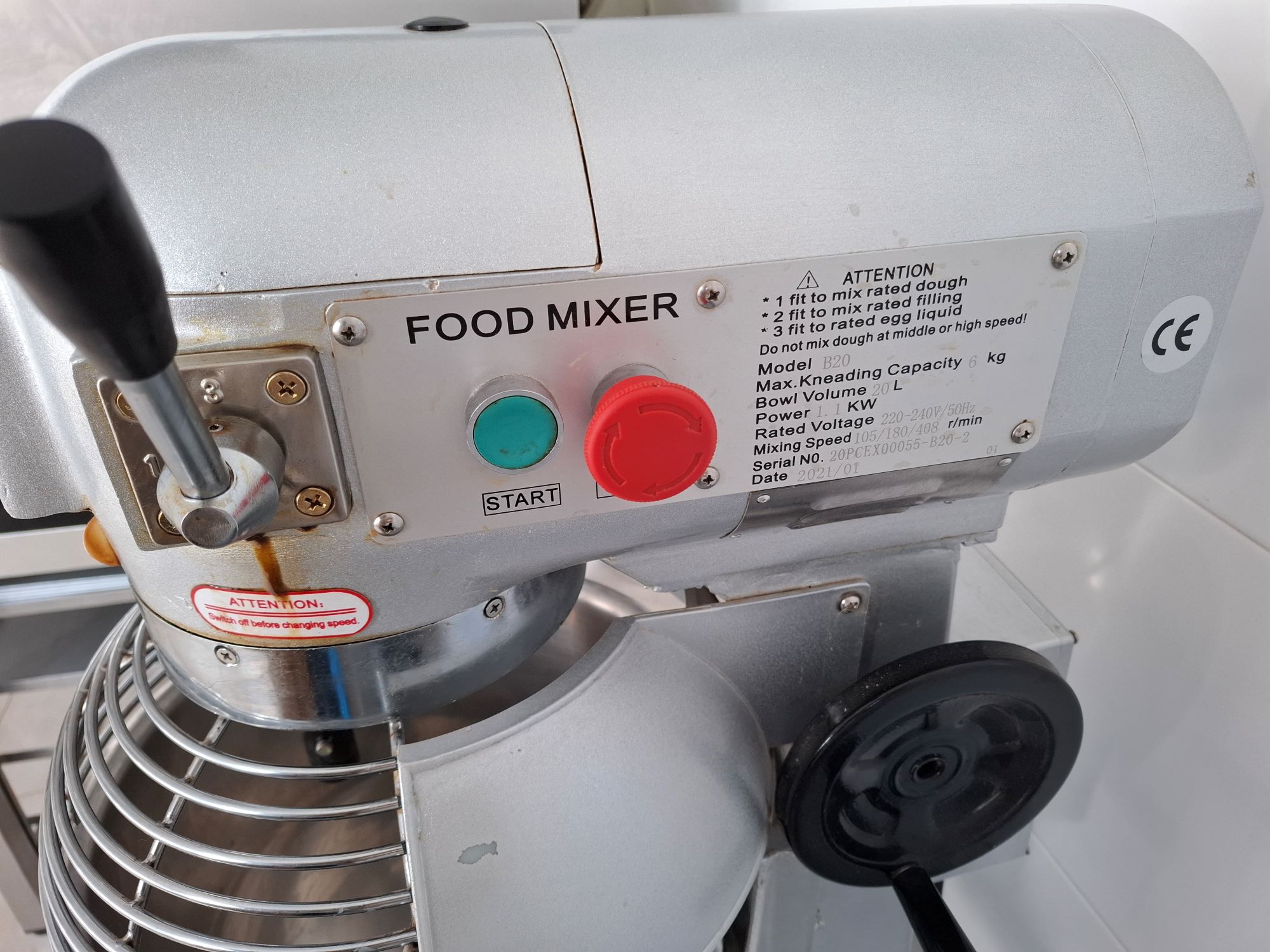 Amasadora Batidora Planetaria Profesional 20L B20B