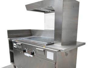 PLANCHA de ASAR PROFESIONAL con Campana Extractora