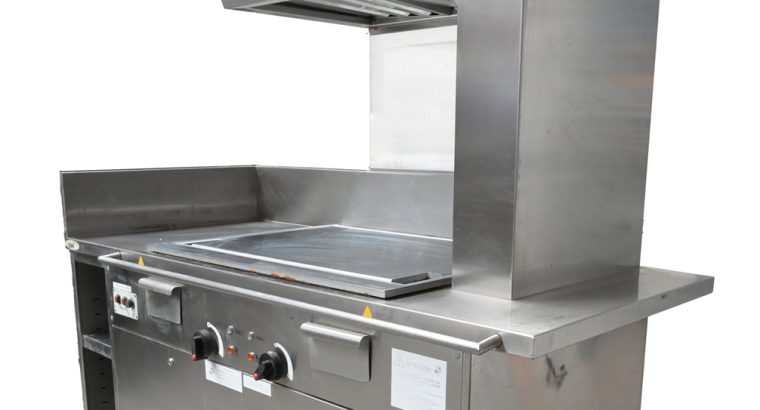 PLANCHA de ASAR PROFESIONAL con Campana Extractora