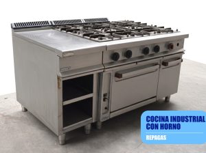 Fogón Industrial con Horno