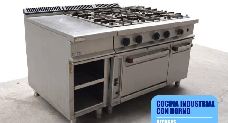Fogón Industrial con Horno